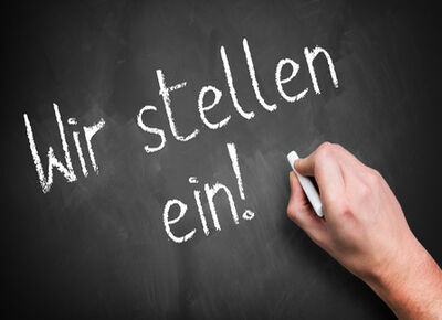 Wir stellen ein! Wir stellen ein!